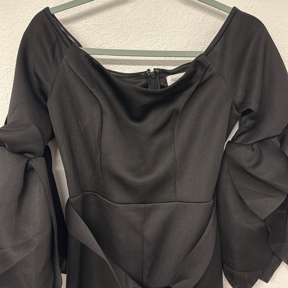 Faeriesty puffer sleeve wide leg dress jumpsuit large NWOT - Picture 4 of 13